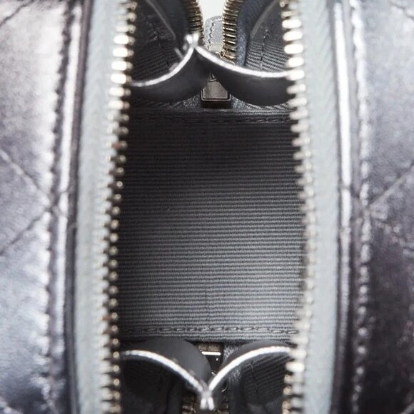 Chanel Metallic Silver Quilted Lambskin Leather Coco Punk Cube Bag - Picture 6 of 11